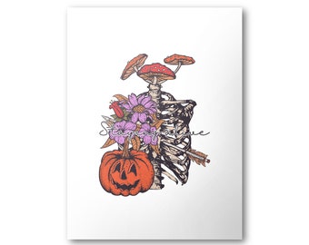 Halloween Wall Art Poster | Poster | Print | Wall Art | Halloween Art | Skeleton No. 08282