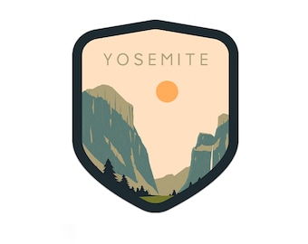 Yosemite National Park Sticker | Multiple Sizes | Bumper Sticker | Water Bottle | Travel | Laptop | Waterproof