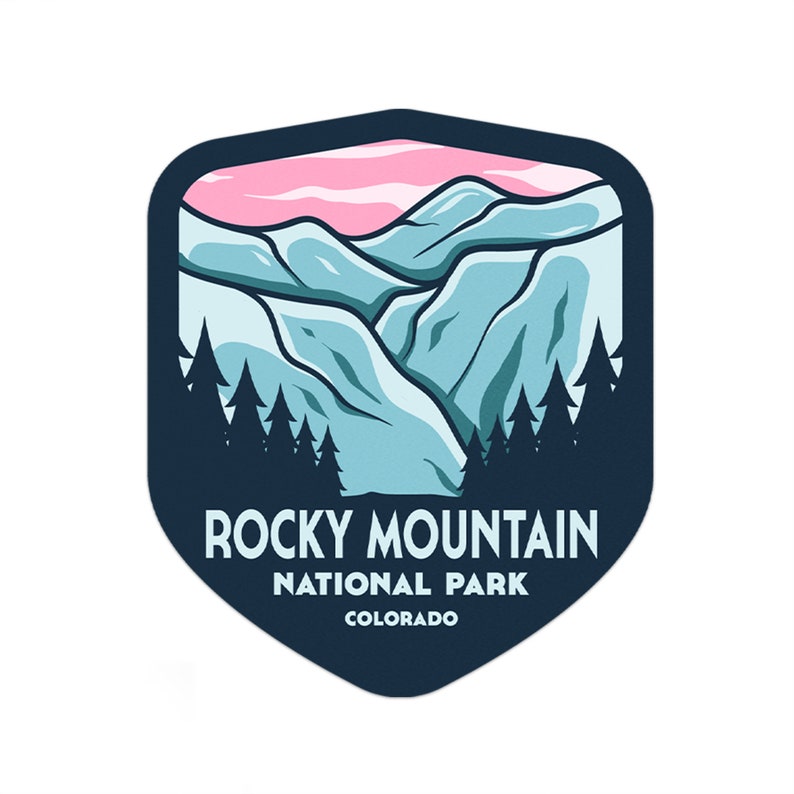 Rocky Mountain National Park Sticker National Park Decal Etsy