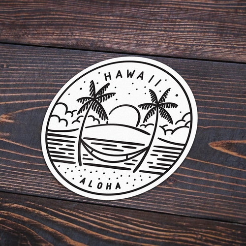 Hawaii Sticker Hawaii Decal Multiple Sizes Available Etsy