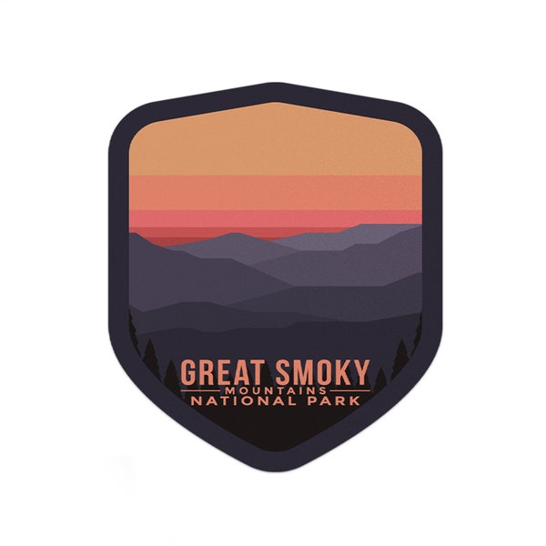 Great Smoky Mountains National Park Sticker | Multiple Sizes | Bumper Sticker | Water Bottle | Travel | Laptop | Waterproof