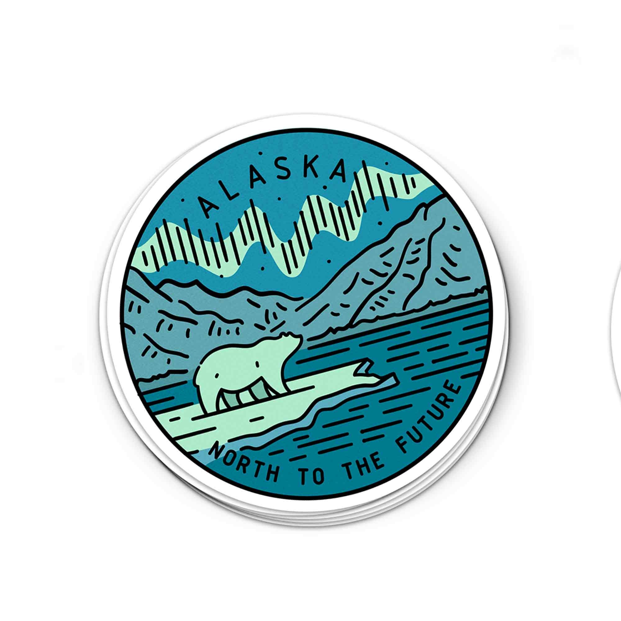 Alaska Sticker | Alaska Decal | Multiple Sizes | Bumper Sticker | Water ...