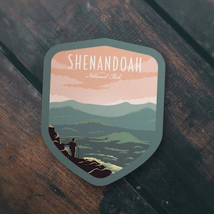 Shenandoah National Park Sticker | Multiple Sizes | Bumper Sticker | Water Bottle | Travel | Laptop | Waterproof