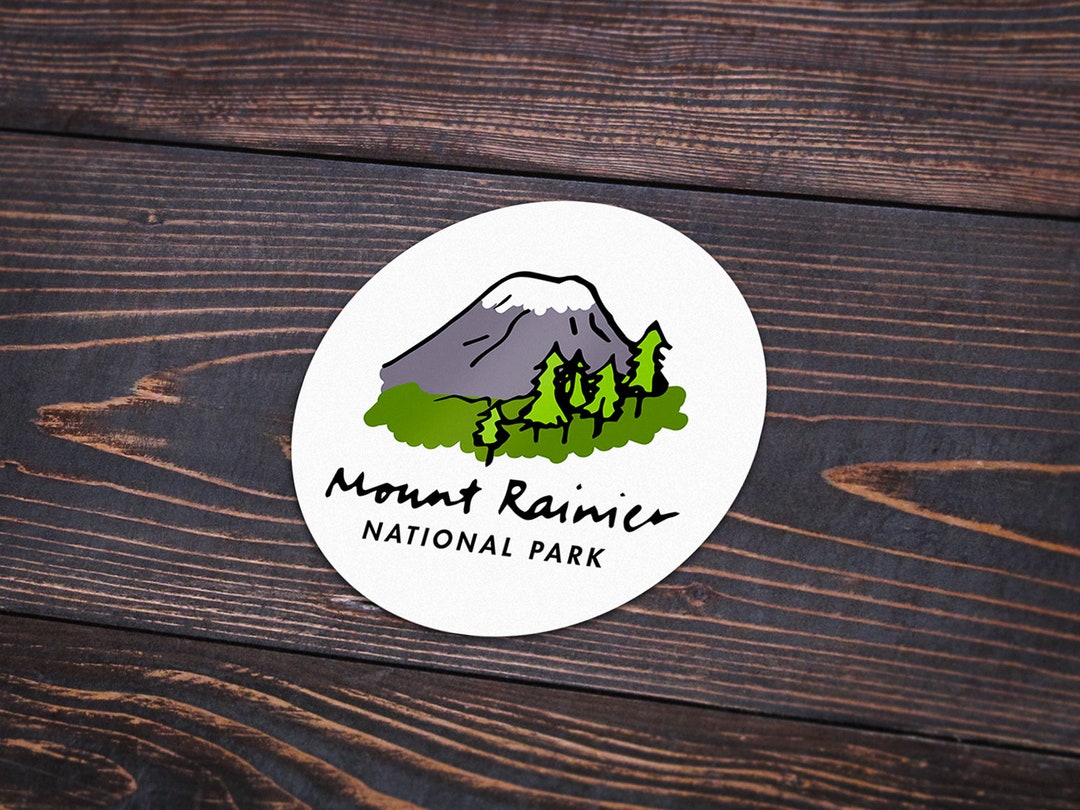 Mount Rainer National Park Sticker - Etsy
