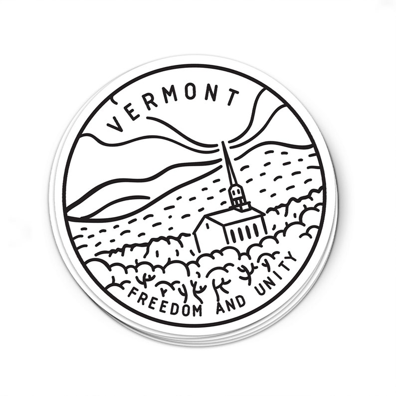 Vermont Sticker Vermont Decal Multiple Sizes Available Etsy