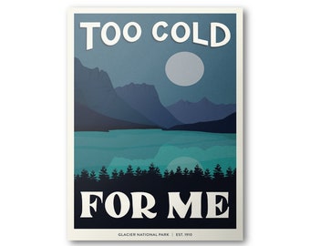 Glacier National Park Poster | Subpar Parks Poster
