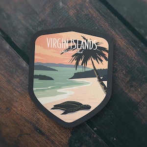 Virgin Islands National Park Sticker | Multiple Sizes | Bumper Sticker | Water Bottle | Travel | Laptop | Waterproof