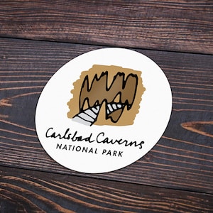 Carlsbad Caverns National Park Sticker | Multiple Sizes | Bumper Sticker | Water Bottle | Travel | Laptop | Waterproof