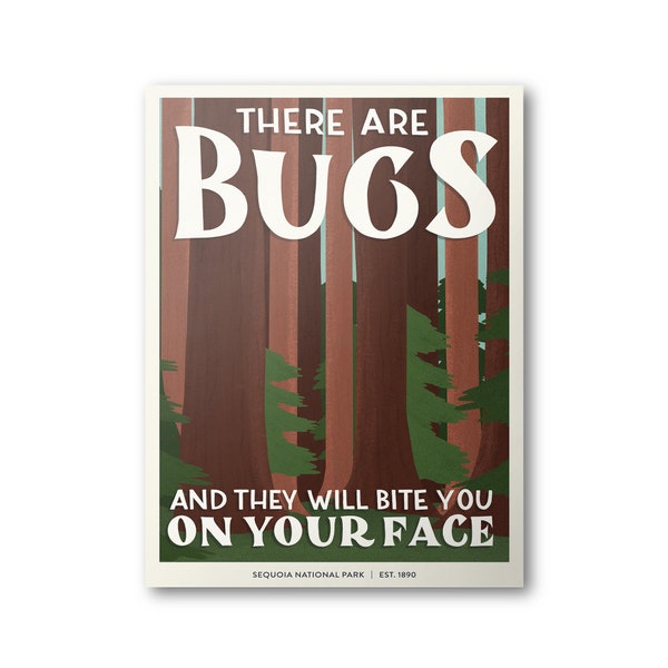 Sequoia National Park Poster | Subpar Parks Poster