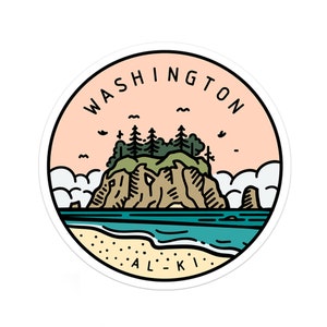 Washington Sticker | Washington Decal | Multiple Sizes | Bumper Sticker | Water Bottle | Travel | Laptop | Waterproof