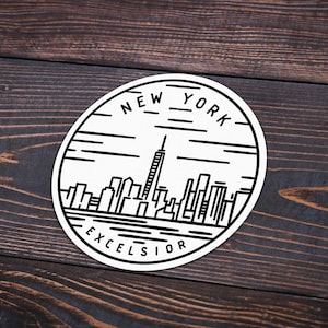 New York Sticker | New York Decal | Multiple Sizes | Bumper Sticker | Water Bottle | Travel | Laptop | Waterproof