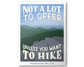 Shenandoah National Park Poster | Subpar Parks Poster