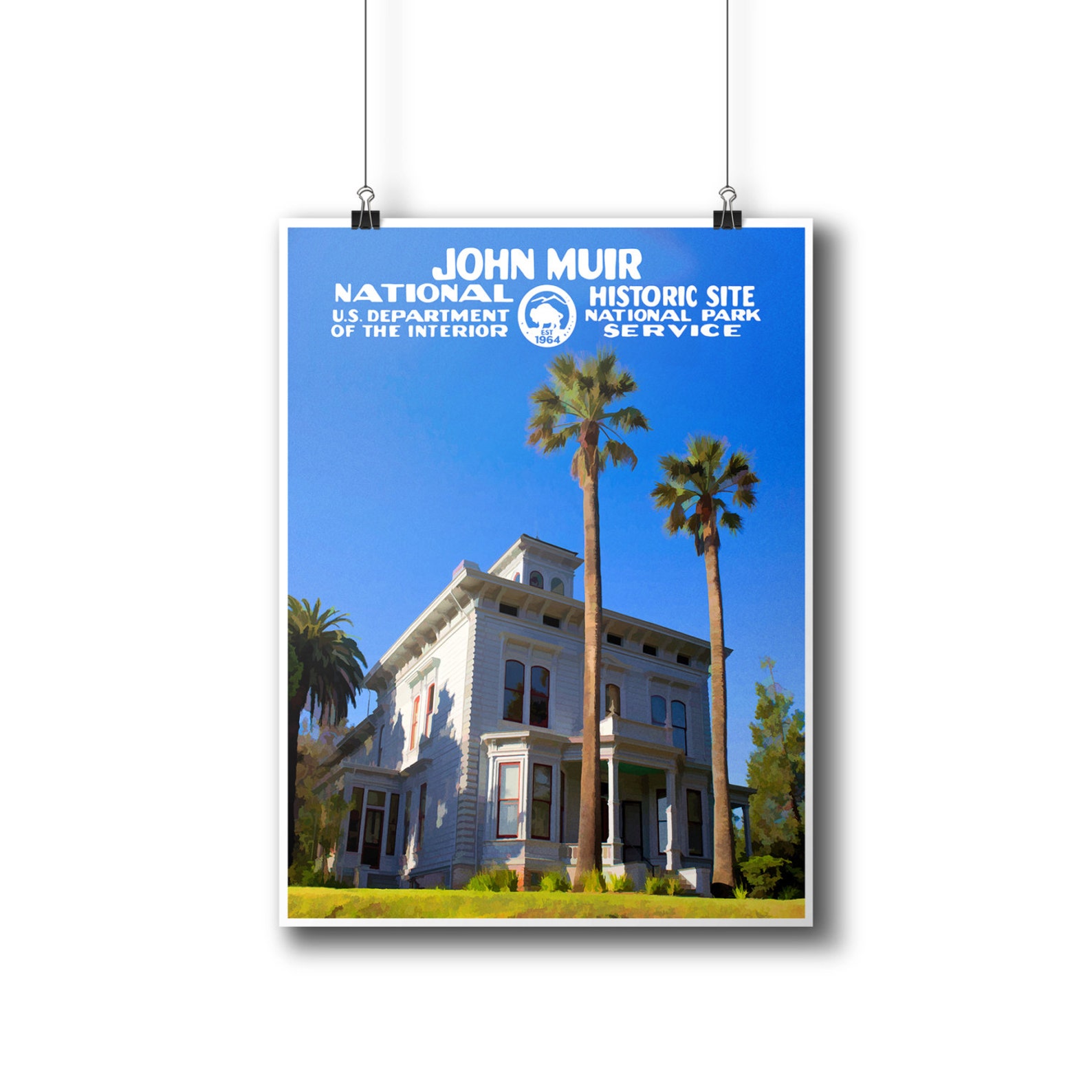 John Muir National Historic Site Poster National Park Poster - Etsy