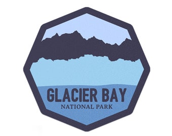 Glacier Bay National Park Sticker | Multiple Sizes | Bumper Sticker | Water Bottle | Travel | Laptop | Waterproof