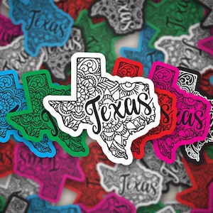 Texas Sticker | Bumper Sticker | Bottle Sticker | Travel Sticker | Laptop Sticker | Waterproof Sticker | Vinyl Sticker | Decal | 3.5&quot;