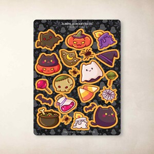 Halloween Mochi Sticker Sheet: Spooky Planner Stickers