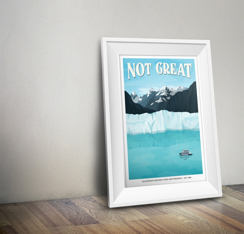 Glacier Bay National Park Poster Subpar Parks Poster image 2