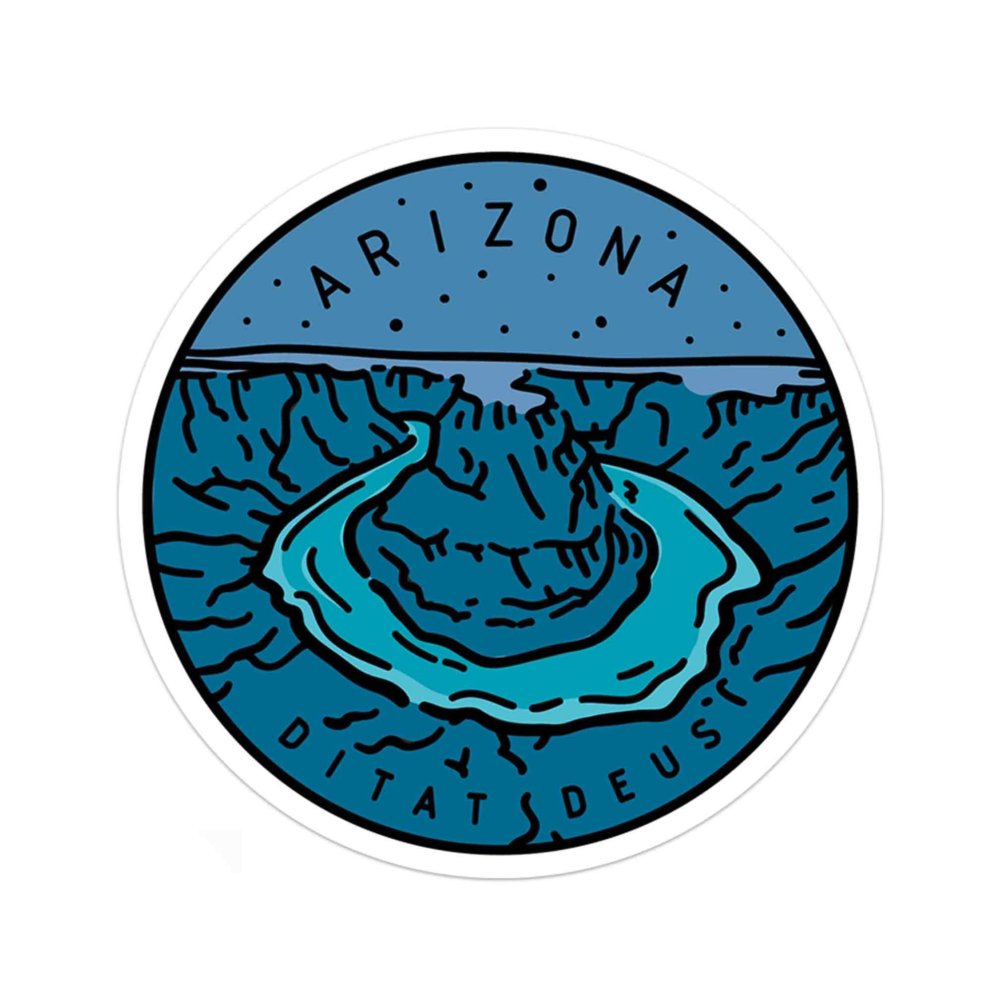 Arizona Sticker | Arizona Decal | Multiple Sizes | Bumper Sticker ...