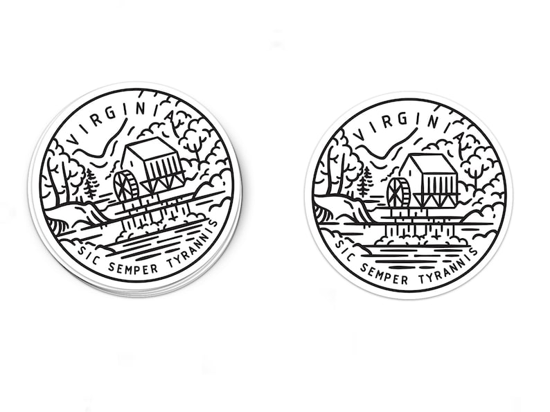 Virginia Sticker Virginia Decal Multiple Sizes Available Etsy