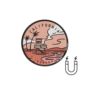 California Magnet | Button Magnet | Fridge Magnet | Kitchen Magnet | Refrigerator Magnet