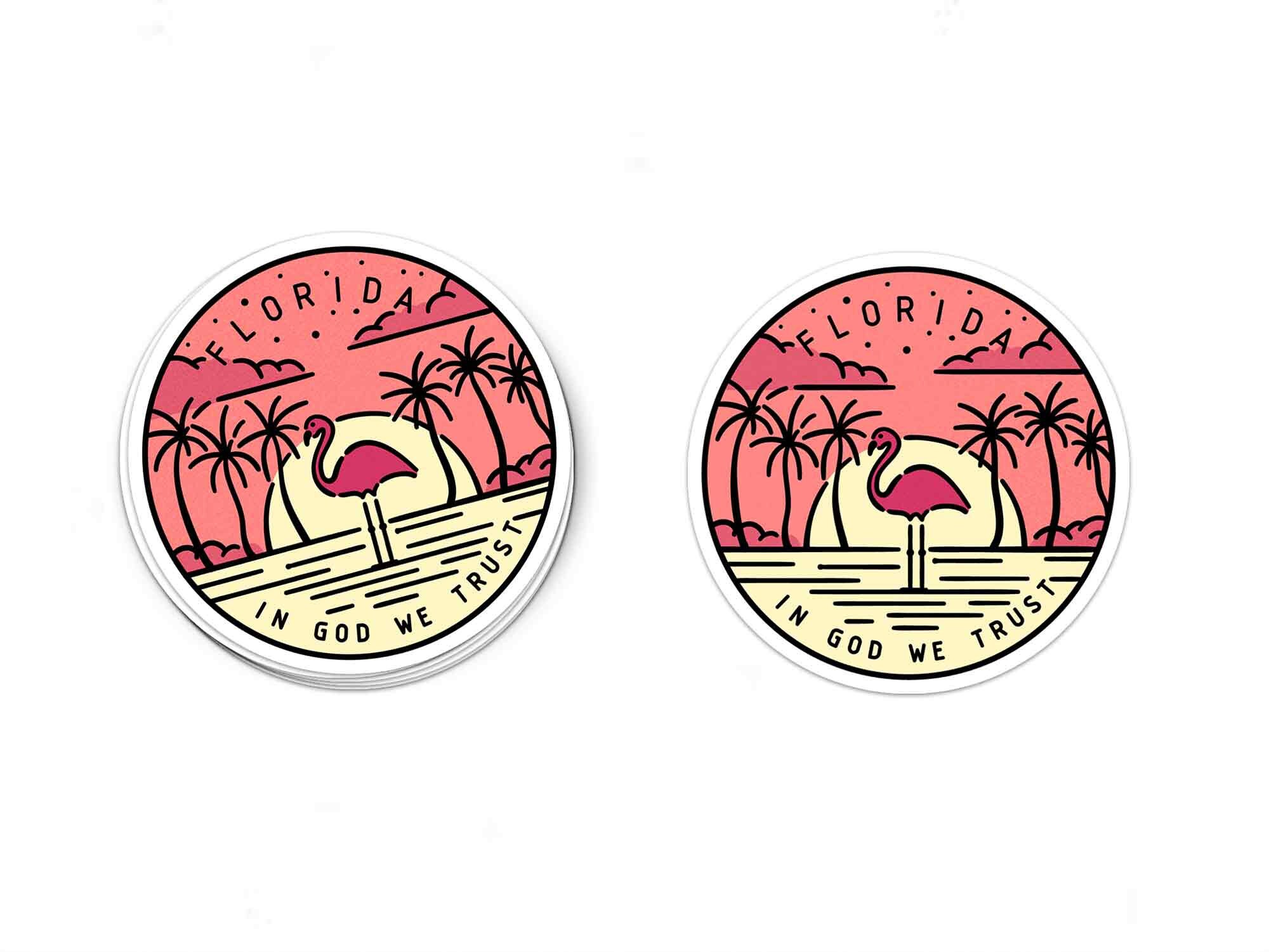 Florida Sticker | Florida Decal | Multiple Sizes | Bumper Sticker ...
