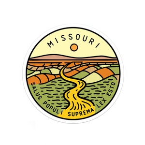 Missouri Sticker | Missouri Decal | Multiple Sizes | Bumper Sticker | Water Bottle | Travel | Laptop | Waterproof