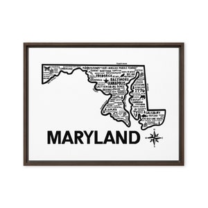 Maryland Framed Canvas Print | Framed Print | Framed Canvas Print | Framed Wall Art | Canvas Wall Art | Katie Ford