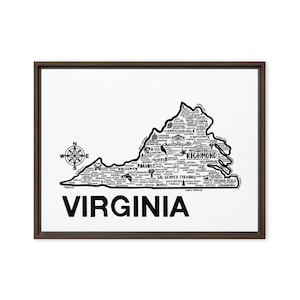 Virginia Framed Canvas Print | Framed Print | Framed Canvas Print | Framed Wall Art | Canvas Wall Art | Katie Ford
