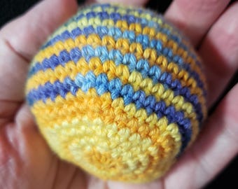 2.1.005yo/po – 1 oz Sensory Fidget/Stress Ball, geel ombre + paars ombre