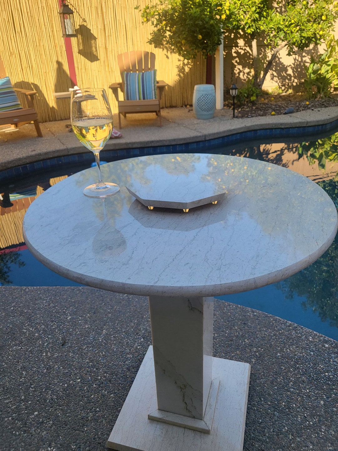 Bistro Table, Marble/quartz Etsy