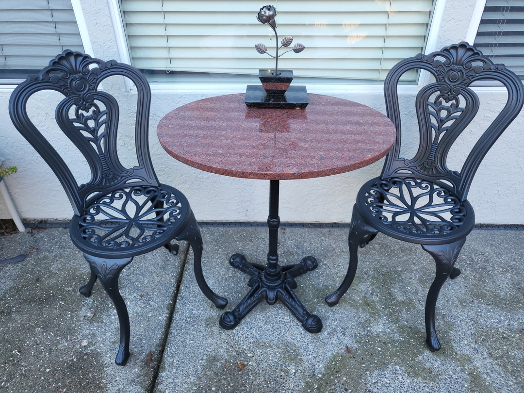 French Style Bistro Table and Chairs Etsy