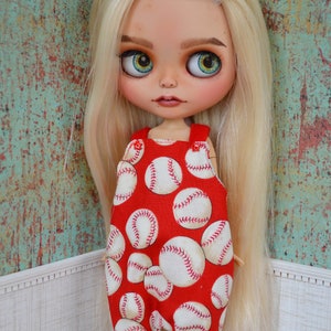 Blythe/Icy/Pullip Baseball Jumpsuit, Romper, Overalls