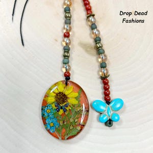 UV Resin Butterfly Themed Pull Strings for Blythe or Icy Dolls