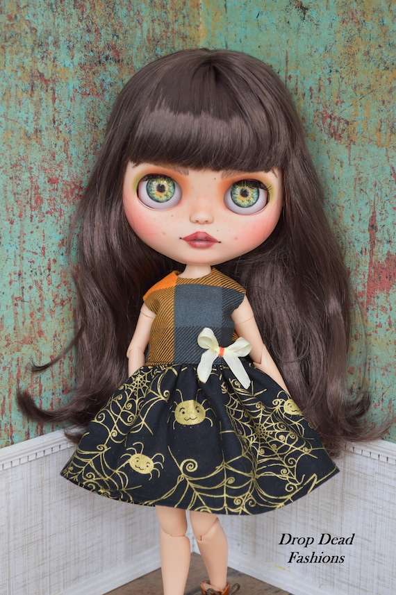 Blythe icy pullip Halloween Night Doll Dress Halloween Etsy
