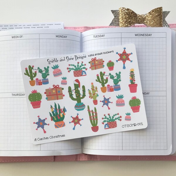 Cactus Stickers Etsy