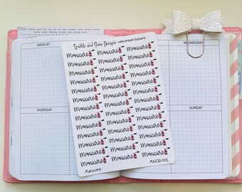 Manicure Nail Appointment Planner Stickers