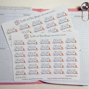 Pick Up Meds Self Care Planner Stickers image 1