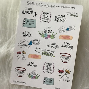 Affirmations Planner Stickers