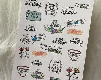 Affirmations Planner Stickers