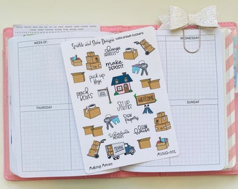 Making Moves Moving Prep Moving Day Planner Stickers