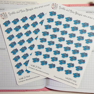 Walk It Out Exercise Walking Running Planner Stickers