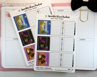 Super Secret Journaling Box Foldover Journaling Boxes Planner Stickers