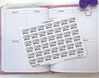 Lesson Planning Text Planner Stickers For Teachers, Functional lassroom & Academic Planner Stickers for Organizing Weekly Lessons