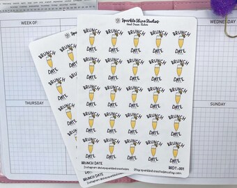 Brunch Date Planner Stickers