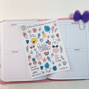 Hello Summer Planner Stickers
