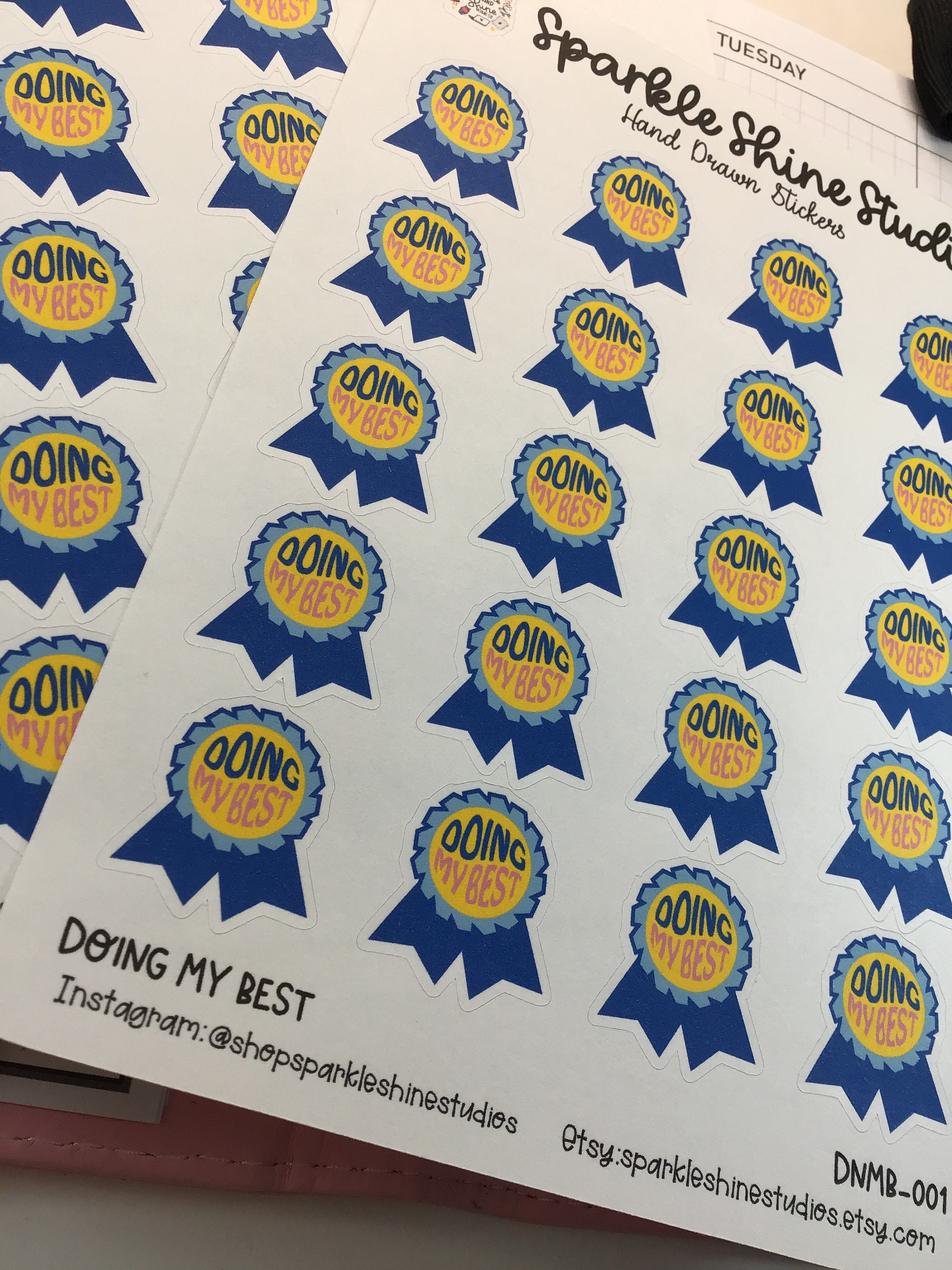 Sticker Hdl Doing My Best Planner Stickers (health and Wellness, Habit Tracking ...