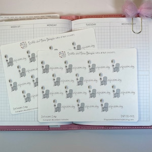 Infusion Day Chair Appointment Reminder Planner Stickers
