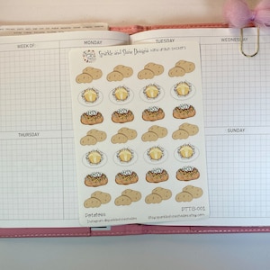 Baked Potato Love Food Planner Stickers