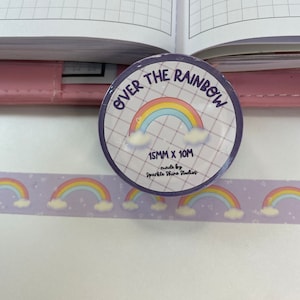 Over The Rainbow Washi Tape: 15mm Scrapbooking Tape