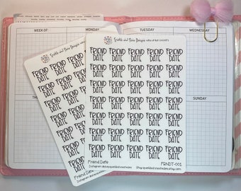 Friend Date Night Girl’s Night Out Planner Stickers
